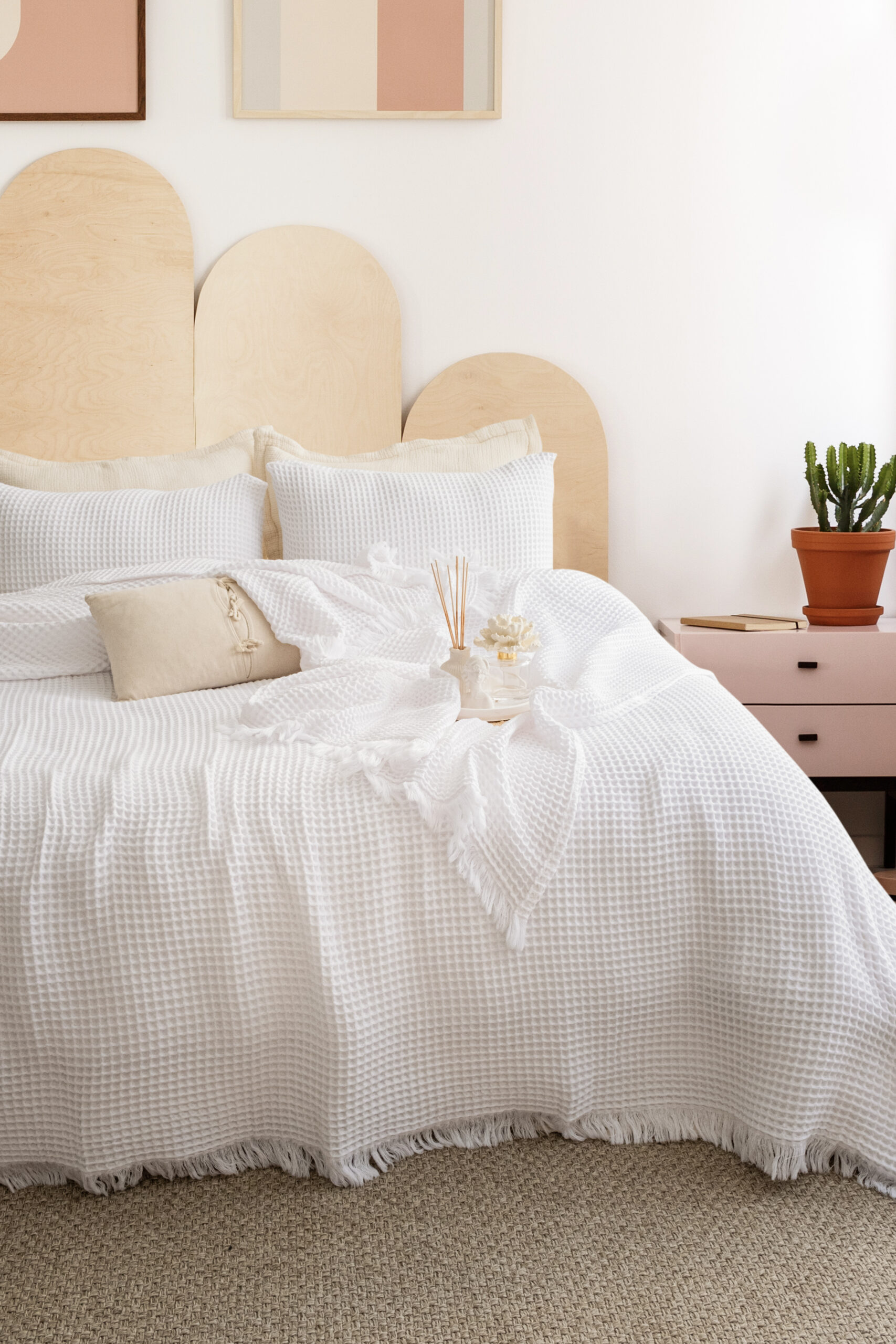 Müslin/ Yatak Örtüsü /Beyaz(kar beyaz) - Görsel 2