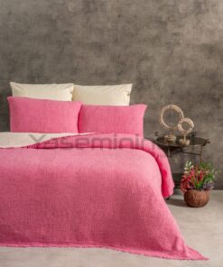 Alternative view of Müslin Yatak Örtüsü Fuşya