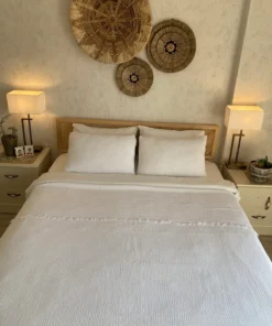 Müslin Yatak örtüsü beyaz