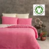 Müslin yatak örtüsü fuşya