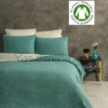 Müslin yatak örtüsü turkuaz
