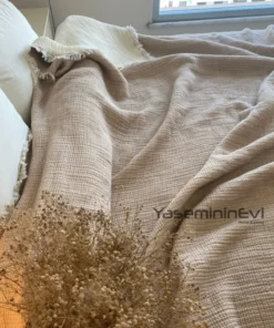 Müslin Yorgan Bej Vizon