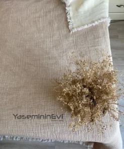 Müslin Yorgan Bej Vizon