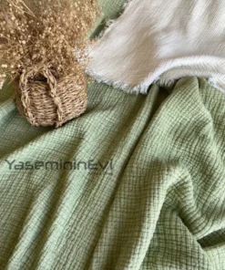 Müslin Yorgan Fıstık Yeşili