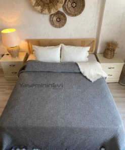 Müslin Yorgan Antrasit Gri