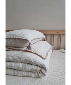 Müslin Bebek Nevresim takımı Ekru