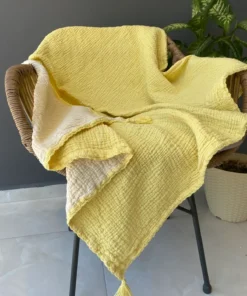 Müslin bebek örtüsü sarı