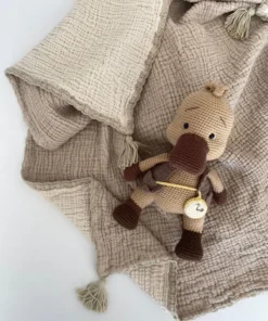Müslin Bebek Örtüsü Vizon