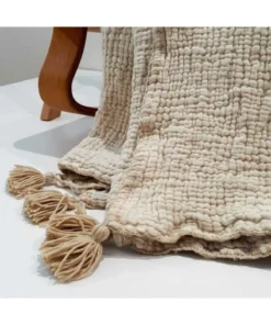 Müslin Bebek Örtüsü Vizon