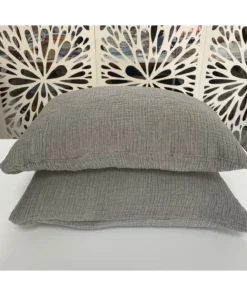 Müslin yastık Kılıfı Antrasit Gri