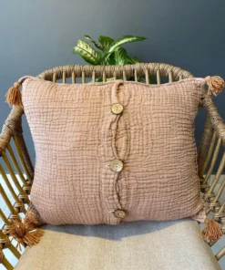 Alternative view of Müslin, Kırlent Kılıfı, Kahverengi