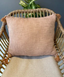 müslin kırlent kahverengi