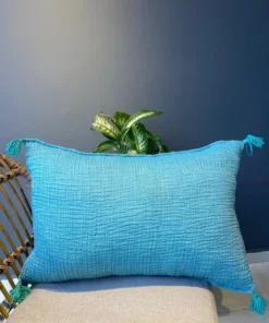 müslin kırlent Turkuaz