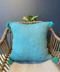 müslin kırlent Turkuaz