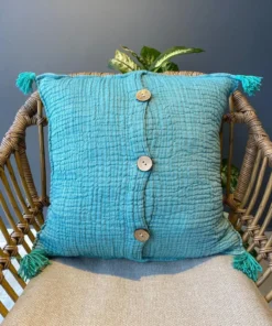 müslin kırlent Turkuaz