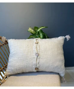 Alternative view of Müslin Kırlent Kılıfı Vizon