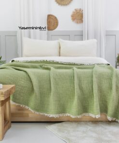 Müslin Yorgan Fıstık Yeşili