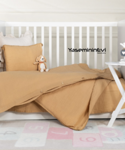 Müslin, Koyu Bej Bebek Nevresim Takımı
