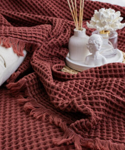 Alternative view of WAFFLE/ BORDO/ KİNG SİZE/ YATAK ÖRTÜSÜ(260X240)