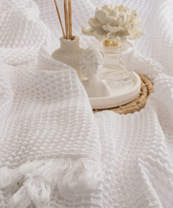 Alternative view of WAFFLE/ KAR BEYAZ / TEK KİŞİLİK/ YATAK ÖRTÜSÜ(160X230